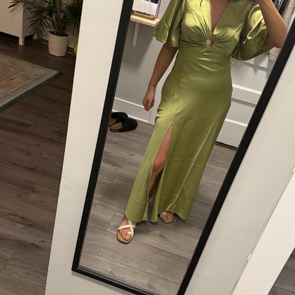 NEW! Abercrombie & Fitch angel sleeve maxi dress - Picture 3 of 4